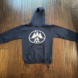 Campfire Hoodie Navy Blue Size Small